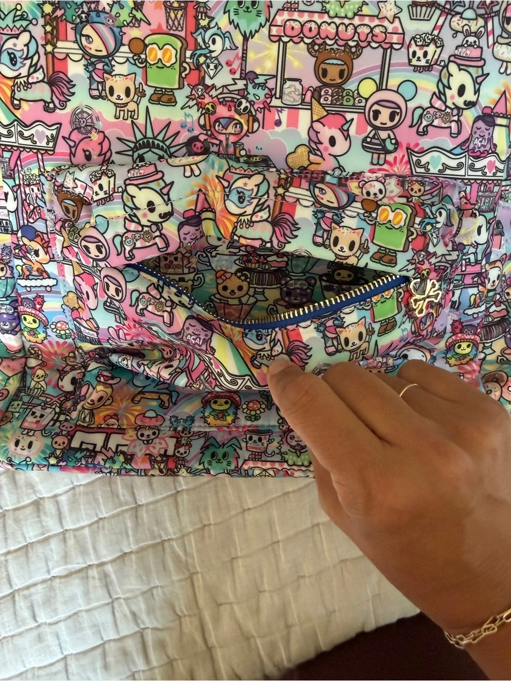 Tokidoki 2023 Comic-Con Exclusive Backpack Cotton Candy Carnival NWT